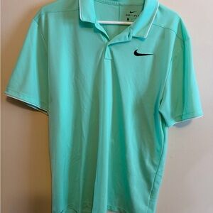 Nike Men's Light Green Polo Shirt